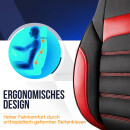 Sitzbez&uuml;ge passend f&uuml;r f&uuml;r Skoda Karoq (Schwarz-Rot)