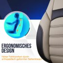 Sitzbez&uuml;ge passend f&uuml;r f&uuml;r Renault Modus (Beige-Schwarz)