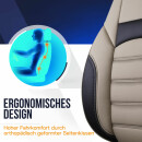 Sitzbez&uuml;ge passend f&uuml;r f&uuml;r Mercedes Benz A-Klasse (Beige-Schwarz)