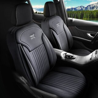 Sitzbezüge passend für für Peugeot Expert (Schwarz-Grau)