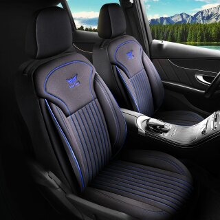 Sitzbezüge passend für für Opel Signum (Schwarz-Blau)
