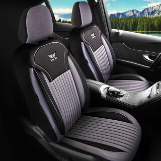 Sitzbezüge passend für für Mazda 3 (Schwarz-Grau)