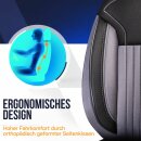 Sitzbez&uuml;ge passend f&uuml;r f&uuml;r Peugeot 3008 (Schwarz-Grau)
