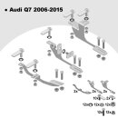 Trittbretter passend f&uuml;r Audi Q7 ab 03/2006-08/2015 (Model: LINX, Farbe: Silber) mit ABE