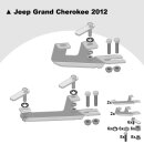 Trittbretter passend f&uuml;r Jeep Grand Cherokee ab 06/2010 (Model: LINX, Farbe: Silber) ABE