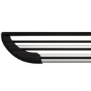 Trittbretter passend f&uuml;r Mercedes GL-Klasse ab 09/2006-06/2012 (Model: LINX, Farbe: Silber)