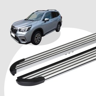 Trittbretter passend für Subaru Forester 11/2012-12/2017 (Model: LINX, Farbe: Silber) mit ABE