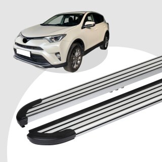 Trittbretter passend für Toyota Rav 4 ab 12/2012-12/2016(Model: LINX, Farbe: Silber) mit ABE