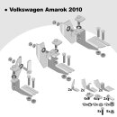 Trittbretter passend f&uuml;r VW Amarok ab 09/2010 (Model: LINX, Farbe: Silber) mit ABE