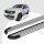Trittbretter passend für VW Amarok ab 09/2010 (Model: LINX, Farbe: Silber) mit ABE