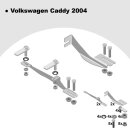 Trittbretter passend f&uuml;r VW Caddy ab 03/2004-05/2015 (Model: LINX, Farbe: Silber) mit ABE