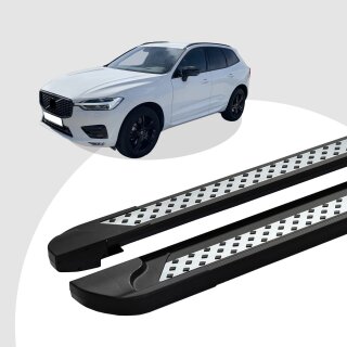 Trittbretter passend für Volvo XC60 ab 12/2017 (Model: VISO, Farbe: Schwarz)