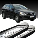 Trittbretter passend f&uuml;r Volvo XC60 ab 12/2017 (Model: VISO, Farbe: Schwarz)