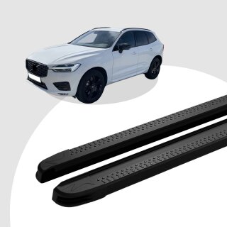 Trittbretter passend für Volvo XC60 ab 12/2017 (Model: MAJA, Farbe: Schwarz)