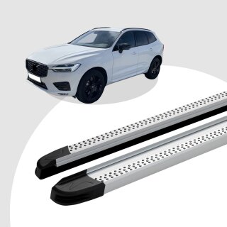 Trittbretter passend für Volvo XC60 ab 12/2017 (Model: MAJA, Farbe: Silber)