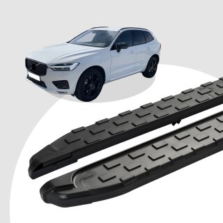 Trittbretter passend für Volvo XC60 ab 12/2017 (Model: SUPA, Farbe: Schwarz)