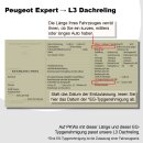 Dachreling passend f&uuml;r Peugeot Expert L3 lang Fl&uuml;gelt&uuml;ren ab 2016 (Schwarz) mit ABE