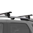 Dachtr&auml;ger passend f&uuml;r Audi A4 Allroad Kombi ab 2008-2015 offene Dachreling 115 cm Schwarz