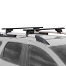 Dachtr&auml;ger passend f&uuml;r Audi A4 Allroad Kombi ab 2008-2015 offene Dachreling 115 cm Schwarz