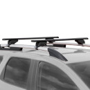 Dachtr&auml;ger passend f&uuml;r Skoda Superb Alldrive Kombi ab 2012-2015 offene Dachreling 115 cm Schwarz