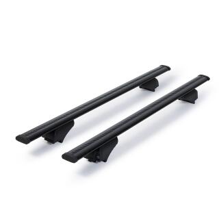 Dachträger passend für Toyota Previa ab 2006+ offene Dachreling 115 cm Schwarz