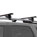 Dachtr&auml;ger passend f&uuml;r Volkswagen Touran ab 2003-2015 offene Dachreling 125 cm Schwarz