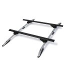 Dachtr&auml;ger passend f&uuml;r Volkswagen Touran ab 2003-2015 offene Dachreling 125 cm Schwarz