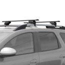 Dachtr&auml;ger passend f&uuml;r Volkswagen Touran ab 2003-2015 offene Dachreling 125 cm Schwarz