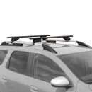 Dachtr&auml;ger passend f&uuml;r Volkswagen Touran ab 2003-2015 offene Dachreling 125 cm Schwarz