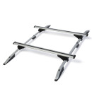Dachtr&auml;ger passend f&uuml;r Skoda Roomster Scout ab 2007-2015 offene Dachreling 115 cm Silber