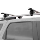 Dachtr&auml;ger passend f&uuml;r Toyota Land Crusier 90   ab 2003+ offene Dachreling 125 cm Silber