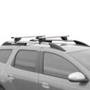 Dachtr&auml;ger passend f&uuml;r Toyota Land Crusier 90   ab 2003+ offene Dachreling 125 cm Silber
