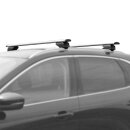 Dachtr&auml;ger passend f&uuml;r Volkswagen Passat Variant Kombi ab 2015+ V2 geschlossene Dachreling 115 cm Silber