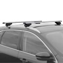 Dachtr&auml;ger passend f&uuml;r Volkswagen Passat Variant Kombi ab 2015+ V2 geschlossene Dachreling 115 cm Silber