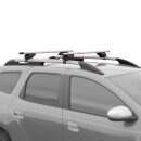 Dachtr&auml;ger passend f&uuml;r Volkswagen Touran ab 2015+ offene Dachreling 135 cm Silber