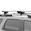 Dachtr&auml;ger passend f&uuml;r Volkswagen Touran ab 2015+ offene Dachreling 135 cm Silber
