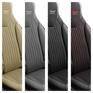 Sitzbezüge für Mercedes Benz B-Klasse (Pilot - Schwarz-Rot)
