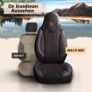 Sitzbez&uuml;ge passend f&uuml;r PLA Wohnmobil (Schwarz-Rot) Pilot 6.2