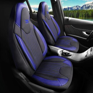 Sitzbezüge (Pilot) passend für Ford Kuga ab 2008-2019 (Schwarz-Blau) 6.5