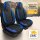 Sitzbezüge passend für Summermobil Wohnmobil (Schwarz-Blau) Pilot 6.5