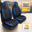 Sitzbez&uuml;ge passend f&uuml;r Aguti Sitze Wohnmobil (Schwarz-Blau) Pilot 6.5