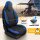 Sitzbezüge passend für Aguti Sitze Wohnmobil (Schwarz-Blau) Pilot 6.5