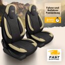 Sitzbez&uuml;ge (Pilot) passend f&uuml;r Chevrolet Captiva (Schwarz-Beige) 6.13