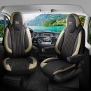 Sitzbez&uuml;ge passend f&uuml;r Nat&uuml;rliche Reisemobile Wohnmobil (Schwarz-Beige) Pilot 6.13