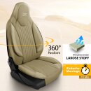 Sitzbez&uuml;ge (Pilot) passend f&uuml;r VW Tiguan (Beige) 6.3