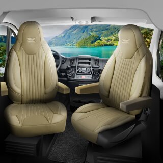 Sitzbezüge passend für Sunlight Wohnmobil (Beige) Pilot 6.3