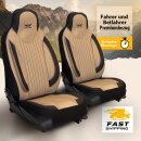 Sitzbez&uuml;ge passend f&uuml;r 2in1-Mobil Wohnmobil (Beige-Schwarz) Pilot 6.8