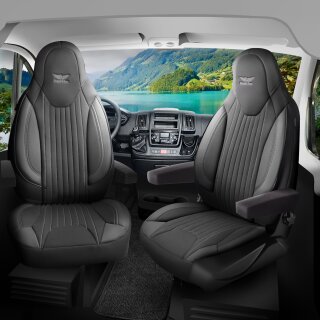 Sitzbezüge passend für PLA Wohnmobil (Grau) Pilot 6.4