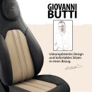 Sitzbez&uuml;ge (Pilot) passend f&uuml;r Seat Altea (Schwarz-Beige) 7.13