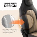 Sitzbez&uuml;ge (Pilot) passend f&uuml;r Seat Altea (Schwarz-Beige) 7.13